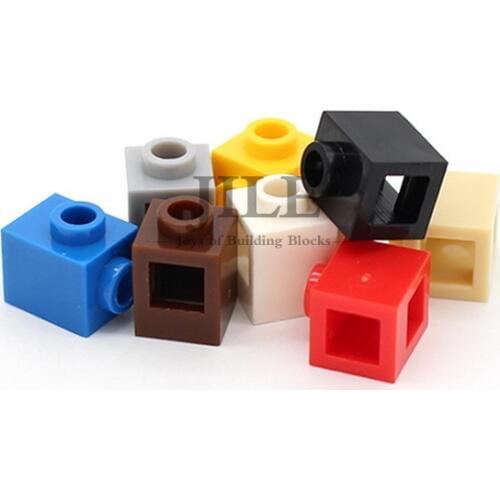 Moc Creative Brick Modified 1x1 with 2 Hole 87087 DIY Basics Enlighten Building Blocks Classic Compatible Assembles Particles