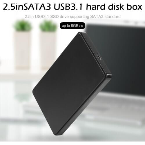 USB 3.1 SATA3 Hard Drive Disk 2.5 inch Enclosure Household Computer Safety Parts for SSD HDD Disk Box Type C 3.1 Case