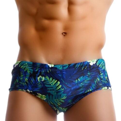 Mens Sexy Low Waist Swimwear Summer Outdoors Stretch Beach Surf Swim Trunks Sports Push-up Shorts Men Swimsuit Swimming Pants