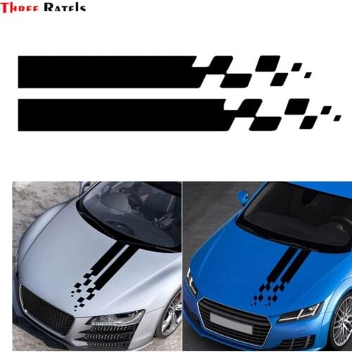 Three Ratels FD68 Car Hood Over Stickers Side Body Vinyl Film Auto Racing Sports Styling For BMW For Ford For Toyota Car Decals