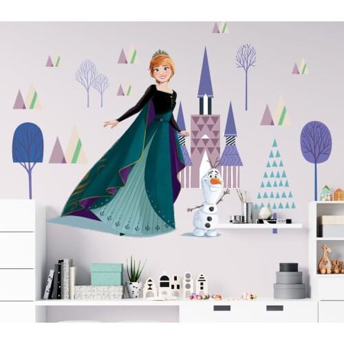 Disney Frozen Elsa Princess Wall Stickers For Kids Elsa Anna Frozen Beauty Wall Home Decor Wall Decals Diy Mural Art Kids Gifts