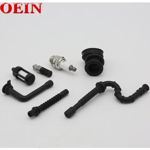 Fuel Oil Filter Impulse Line Hose For Stihl MS260 MS240 MS 026 024 260 240 Intake Manifold Spark Plug Chainsaw Replacement Parts