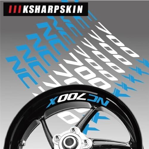 New Motorcycle tire sticker reflective belt bike decal decoration cool waterproof logo for Honda NC700X nc 700x