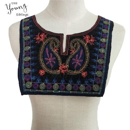 New arrive Ethnic style Embroidered Sewing Lace Neckline DIY Collar Clothing Sewing Lace Fabric Clothing Accessory Scrapbooking