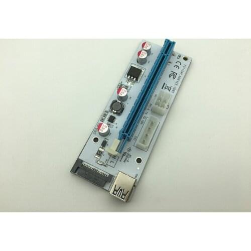 NEW Super Stable PCI-E PCI E Express 1x to 16x Graphics Card Riser Extender Adapter VER008S For Bitcoin BTC Miner Machine Mining