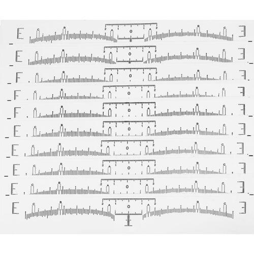 Disposable Accurate Permanent Makeup Eyebrow Shaping Tools Eyebrow Measurement Ruler Sticker 10pcs For microblading