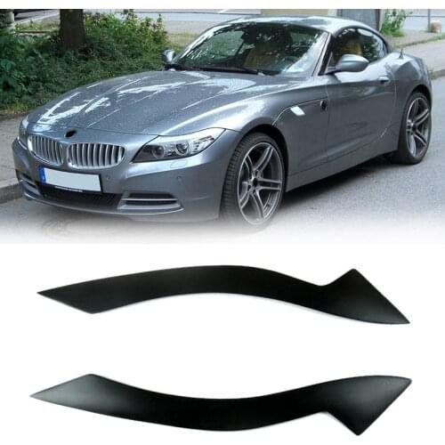 Car Front Headlight Lamp Eyebrows Eyelids Moulding Cover Trims for -BMW Z4 2009 2010 2011 2012 E89