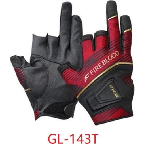 Fire Blood Anti Slip 3/5 Half-Finger Fishing Gloves Outdoor Sports Camping Hiking Cycling Fishing Slip Wear-resistant Gloves