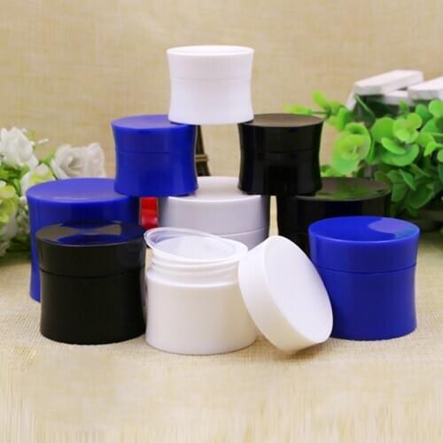 Empty 15g 30g 50g PP Jar Cosmetics Packaging Jars Pot Makeup Eye Cream Eyeshadow Nail Powder Packing Box 10pcs/lot