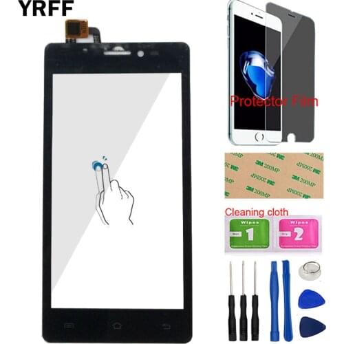 Phone Touch Screen For Prestigio Wize C3 PSP 3503 DUO PSP3503 Digitizer Front Glass Panel Sensor Tools Protector Film