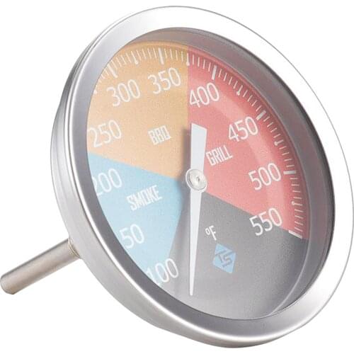 3" BBQ Smoker Grill Thermometer Barbecue Cooking Temperature Gauge 550