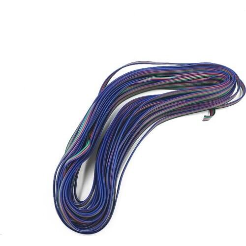 30meters 4pin3pin2pin Extension Cable 22awg RGB LED Strip insulated Hookup Wire Tinned copper electric cable 5V12v24V