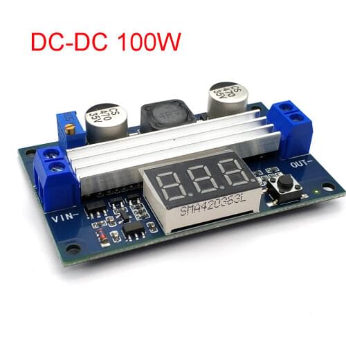 LTC1871 DC-DC 100W 3-35V 12V to 3.5-35V Boost Step-up Module Power Supply LED Voltmeter