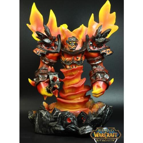 Wow 10inch Ragnaros the Firelord Figure World Famous Online Game Character WOW PVC Figure Free shipping
