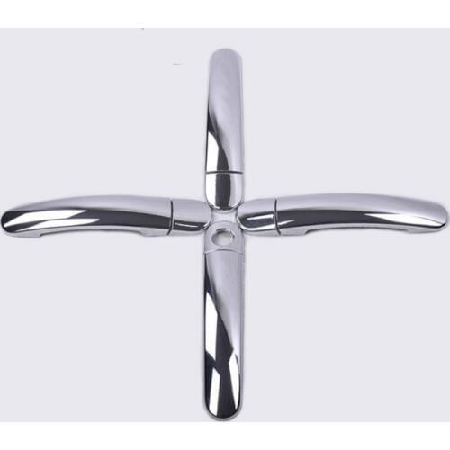 Funduoo For Seat Leon / Seat Ibiza MK3 6L 2002 2003 2004 2005 2006 2007 High Quality Chrome Car Door Handle Cover Trim Overlays