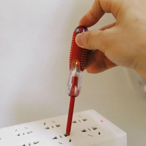 100-500V Voltage Indicator Cross & Slotted Screwdriver Electric Test Pen Durable Insulation Electrician Home Tool