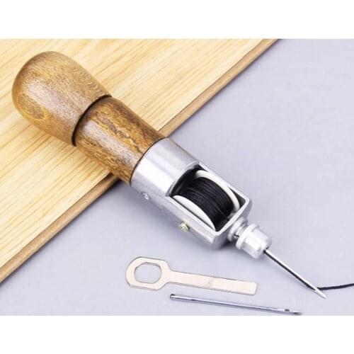 Handmade DIY Leather Craft Tool Carving Wax Line Art Needle Sewing Machine Hand Sewing Tool Hot