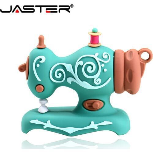 JASTER cartoon Beautiful creative Sewing machine model usb2.0 4GB 8GB 16GB 32GB 64GB pen drive USB Flash Drive Pendrive