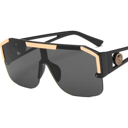 2021 classic retro male and female personality sun glasses, small rectangular sunglasses with metal avatar decoration