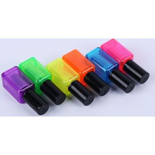 6color/set Nail-polish Bottle Shape Highlighters Creative Marker Pens School Stationery Portable Art Drawing Fluorescent Pen