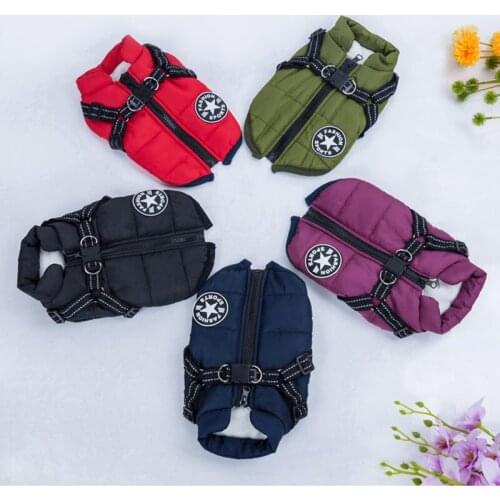 Dog Clothes Pet Outfit Vest For Small Medium Large Dogs Winter Warm Jacket Coat Thicken Waterproof Dog Costume Ropa Para Perro