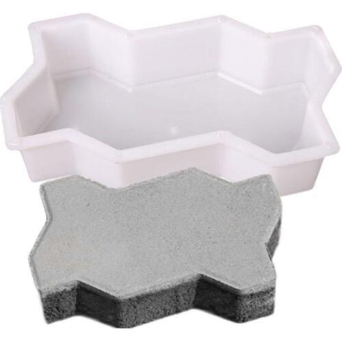 DIY Three Waves Shape Garden Path Plastic Molds Road Board Brick Square Pavement Brick Plastic Mold Half Three Wave Paving Molds
