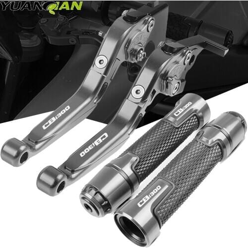 Motorcycle Adjustable Foldable Brake Clutch Lever Handle Grips Set Accessories For HONDA CB 1300 CB1300 X4 SC38 1997 1998 1999