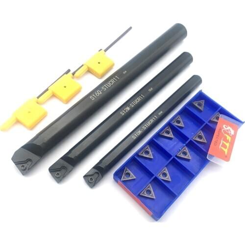 S10K-STUCR11 S12M-STUCR11 S16Q-STUCR11 95 degree spiral Turning Tool Holder Boring Bar + 10PCS TCMT110204 FT1125 Carbide insert
