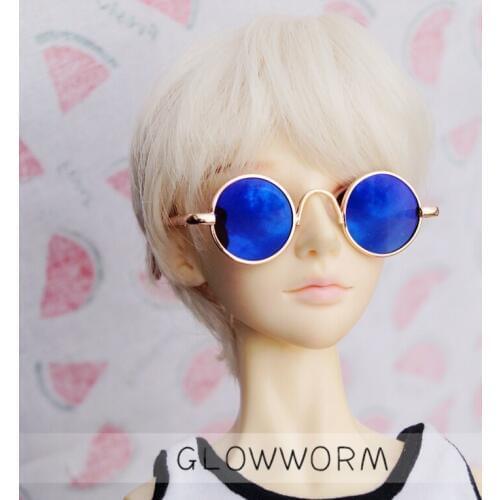 Blue Sunglasses Glasses Bookman Prop For 1/4 1/6 1/3 24" 60cm BJD MSD YOSD SD SD17 70CM DD DOD DK DZ Volks Doll Free Shippiing