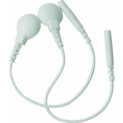 2mm Pin To 3.5mm Snap Electrode Connecting Leading Wire Cable for Medical Tens Massager Electrode Pads Conductive Paste Patch