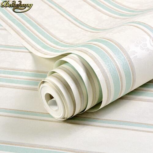 Beibehang Modern 3D Stripe Wallpaper Bedroom Living Room Sofa TV Background Wallpaper for wall paper roll wall papers home decor