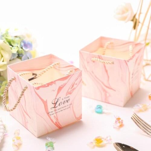 Wedding gift tote bag paper bag gift packaging bag wedding candy box iron box gift bag forest creative gift box small