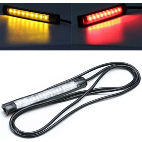 Lightings motorcycle led Light Strip led 1.2w 12v colorful Running lights 18 leds 4.7inch motorcycle strip brake light led