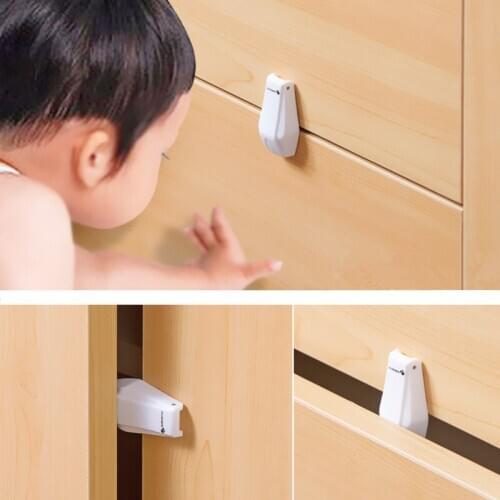 Child Safety Products Sale 4 Pcs/Lot The New Hot Fashion Original Design Drawer Anti Clamp with 5*2.5*1.5 ATRQ0684