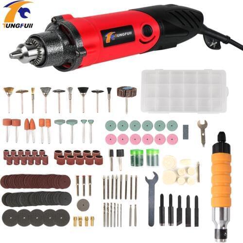 Tungfull Engraver 240W 220V Power Tool Engraver Electric Dremel Tools Accessories Mini Electric Drill Cutting Polishing Grinding