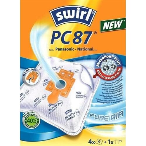 Swirl PC87 4 bags vacuum cleaner Panasonic MC70 MCE70 Samsung VC1400