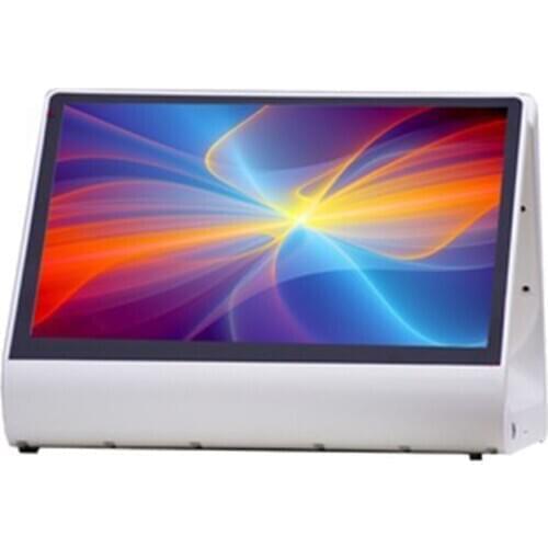High quality POS system wholesales for reailers POS terminal 12 inch dual screen white POS machine