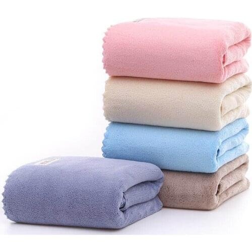 High Quality Microfiber Fabric bath towels beach Coral velvet luxurious brand quick thick Soft Absorbent Male Female 70 x 140cm
