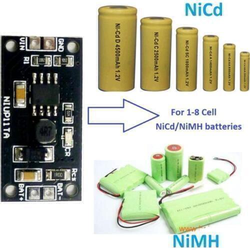 1S - 8S Cell NiMH NiCd Battery Charger Charging Module Board 2S 3S 4S 5S 6S 7S 1.2V 2.4V 3.6V 4.8V 6V 7.2V 8.4V 9.6V batteries