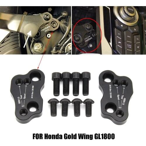 Motorcycle Handle Bar Clamp Raised Extend Handlebar Mount Riser Black For HONDA Goldwing GL1800 2018 2019 2020