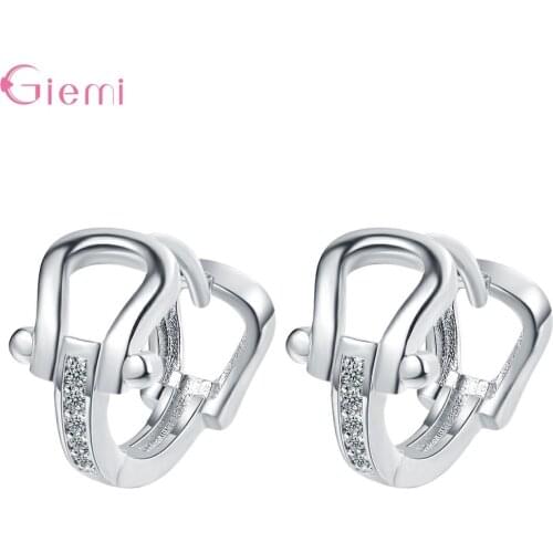 925 Sterling Silver Vintage Crystal Statement Hoop Earrings For Women Girls Trendy 2021 Fashion Jewelry Valentines Day Gift
