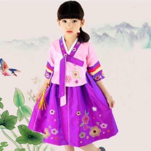 Hanbok korean national costume girls kids korean traditional dress cosplay korean hanbok performance clothing hanbok KK2412