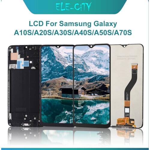 LCD For Samsung Galaxy A10S SM-A107 A20S A30S M30 A50S IPS Touch Screen Display For A70S SM-A707 With Frame Assembly Replacement