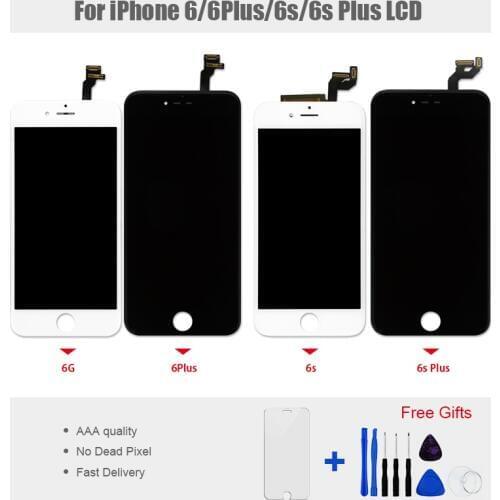 1PCS LCD Display Touch Screen Panel for iphone 6 6 Plus 6S 6S Plus Display Screen Digitizer Assembly No Dead Pixel Free Shipping