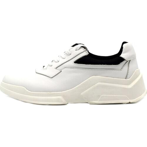 Winter white Fashion casual shoes handmade High Quality Lace up Outdoor Men Shoes Sports Shoes