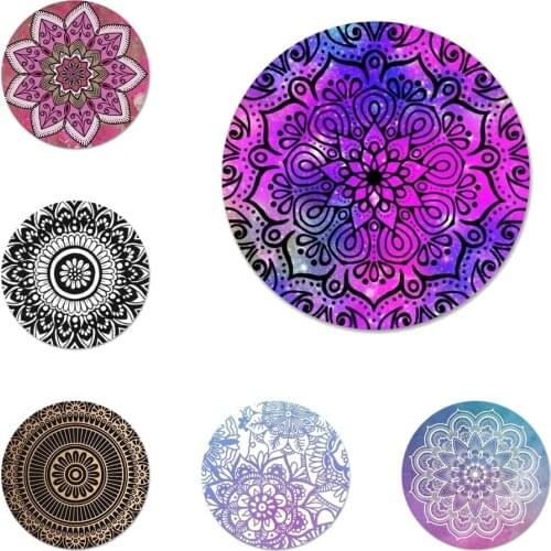 Mandala Icons Pins Badge Decoration Brooches Metal Badges For Clothes Backpack Decoration