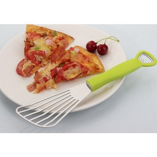 1PC S/Steel Barbecue Tongs BBQ Roasting Shovels Truners Leak Steak Shovel Spatula Food Clamp Clip Fired Cooking Tools KX 171