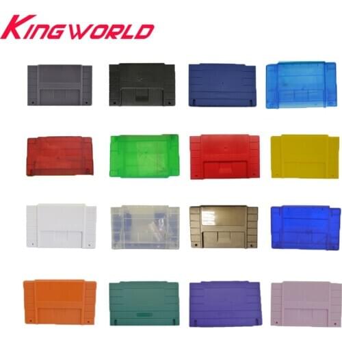 10pcs US Version 16bit Game Cartridge Replacement Plastic Card Shell For SNES Game Console With Screw