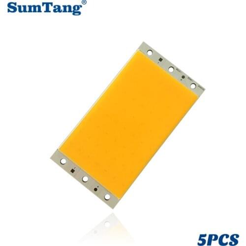 5PCS/Lot Ultra Bright 12V COB Led Bulb Panel 18-28W Flip Technolgy 94*50*1.5mm Warm White Cool White for DIY Lighting