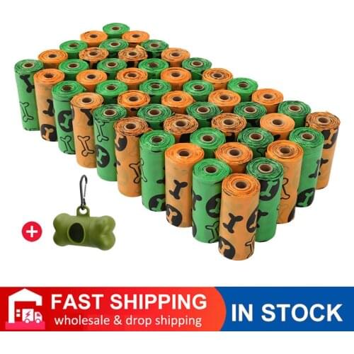 50 Rolls 750 Counts Dog Poop Bags Biodegradable Extra Thick and Strong Pet Garbage Bag Leak Proof Bag Pet Cleaning Supplies